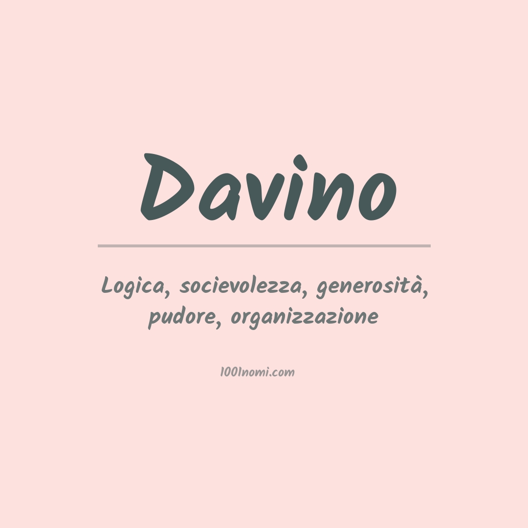 Significato del nome Davino
