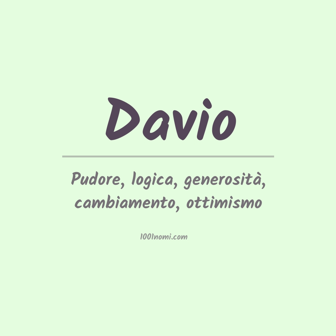 Significato del nome Davio