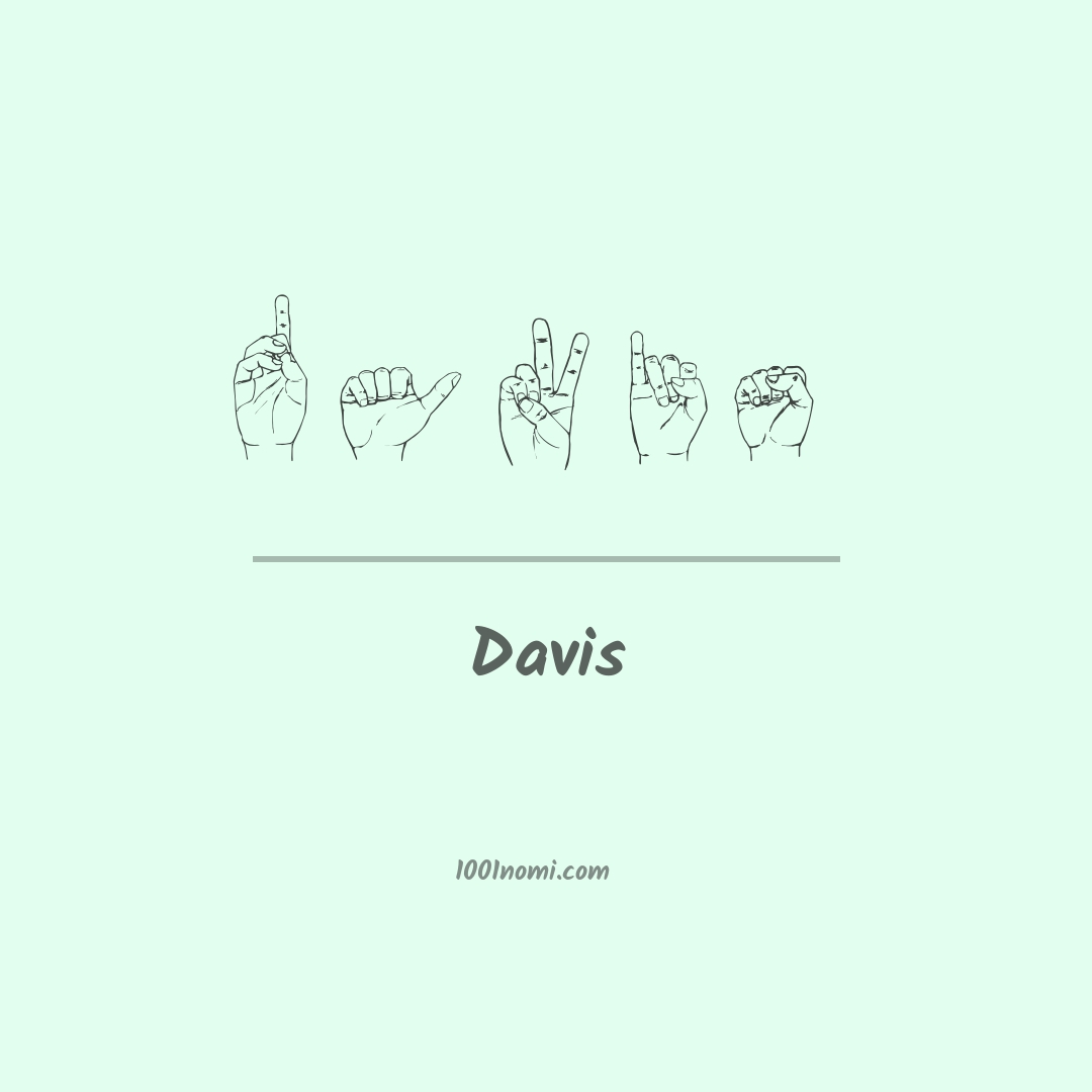 Davis nella lingua dei segni