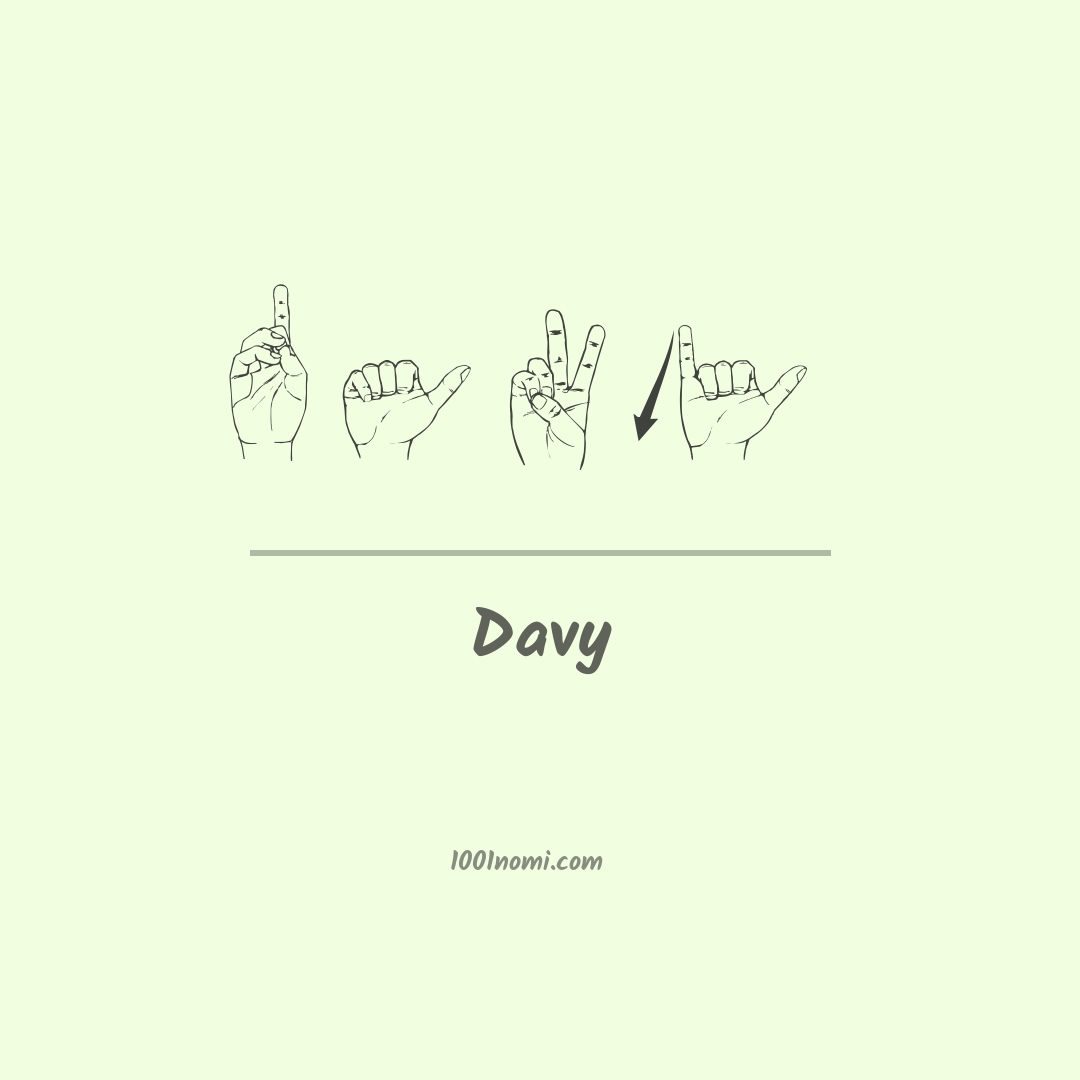 Davy nella lingua dei segni