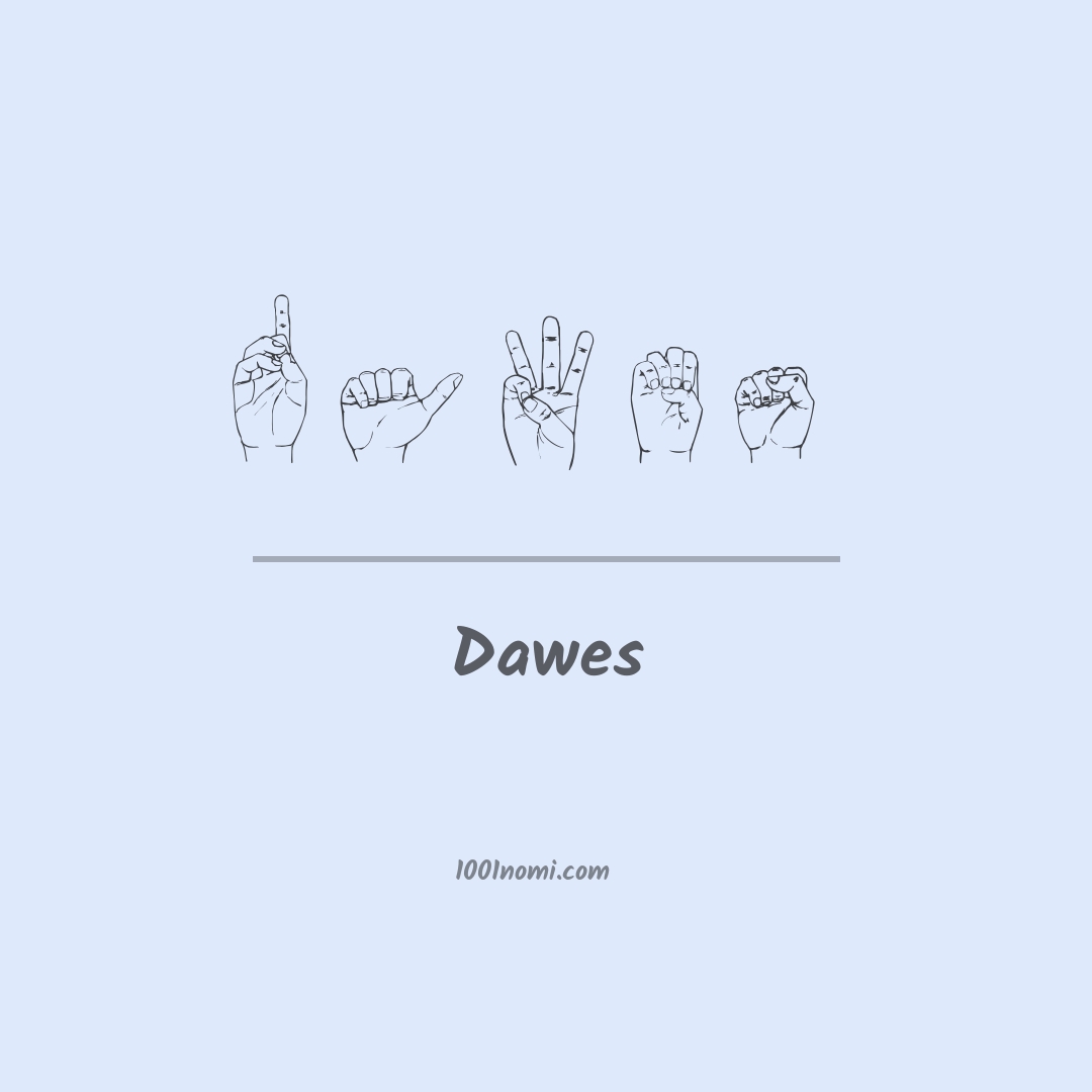 Dawes nella lingua dei segni