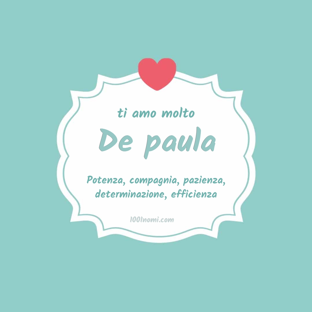 ti amo molto De paula Ti amo molto De paula