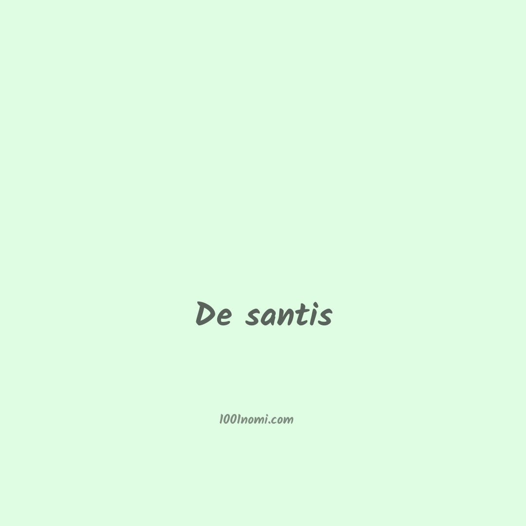 De santis in cinese