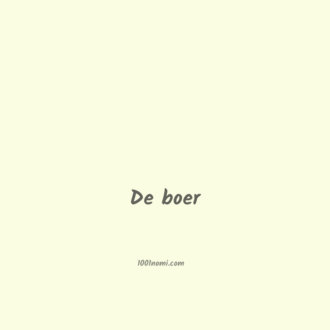 De boer in cinese