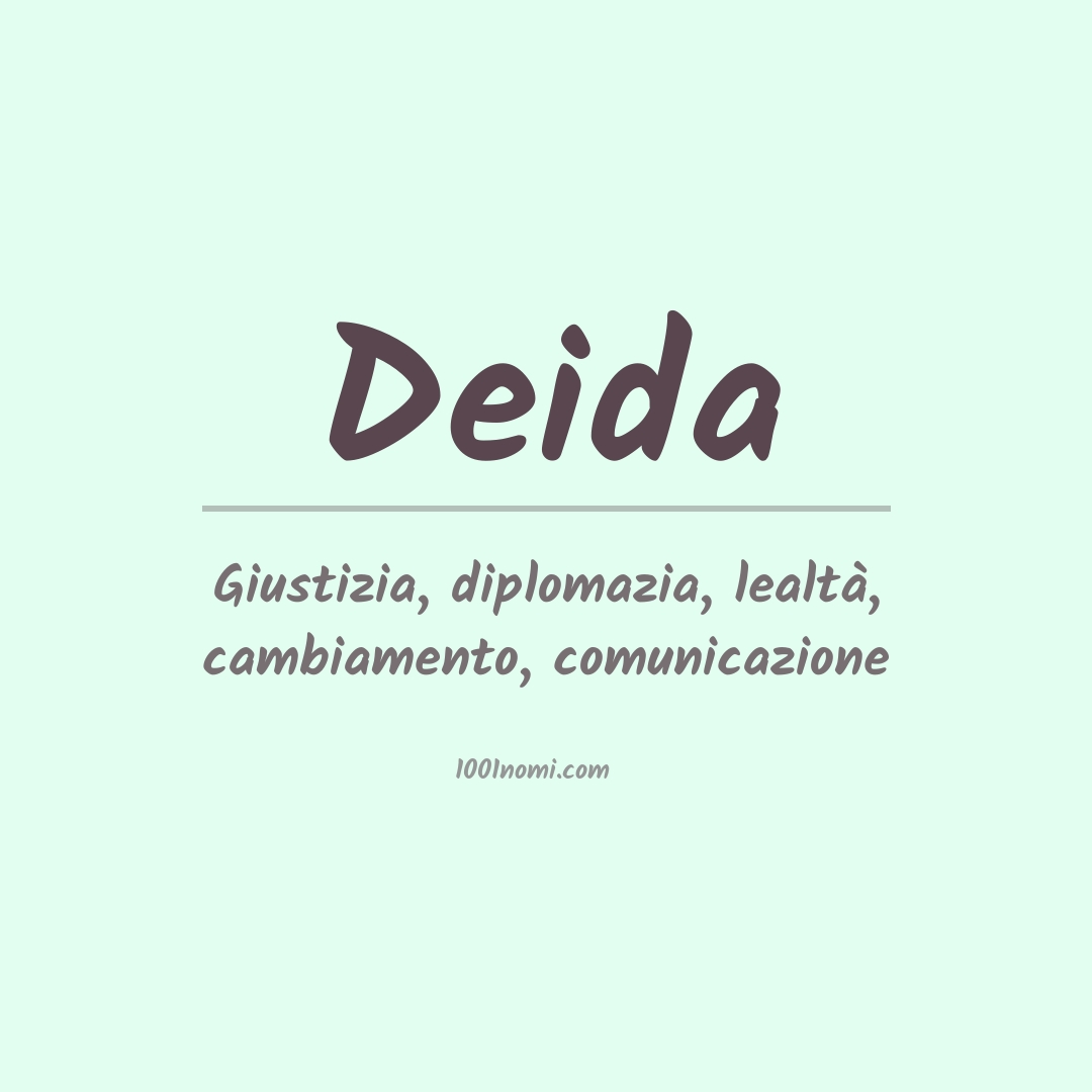 Significato del nome Deida Significato del nome Deida