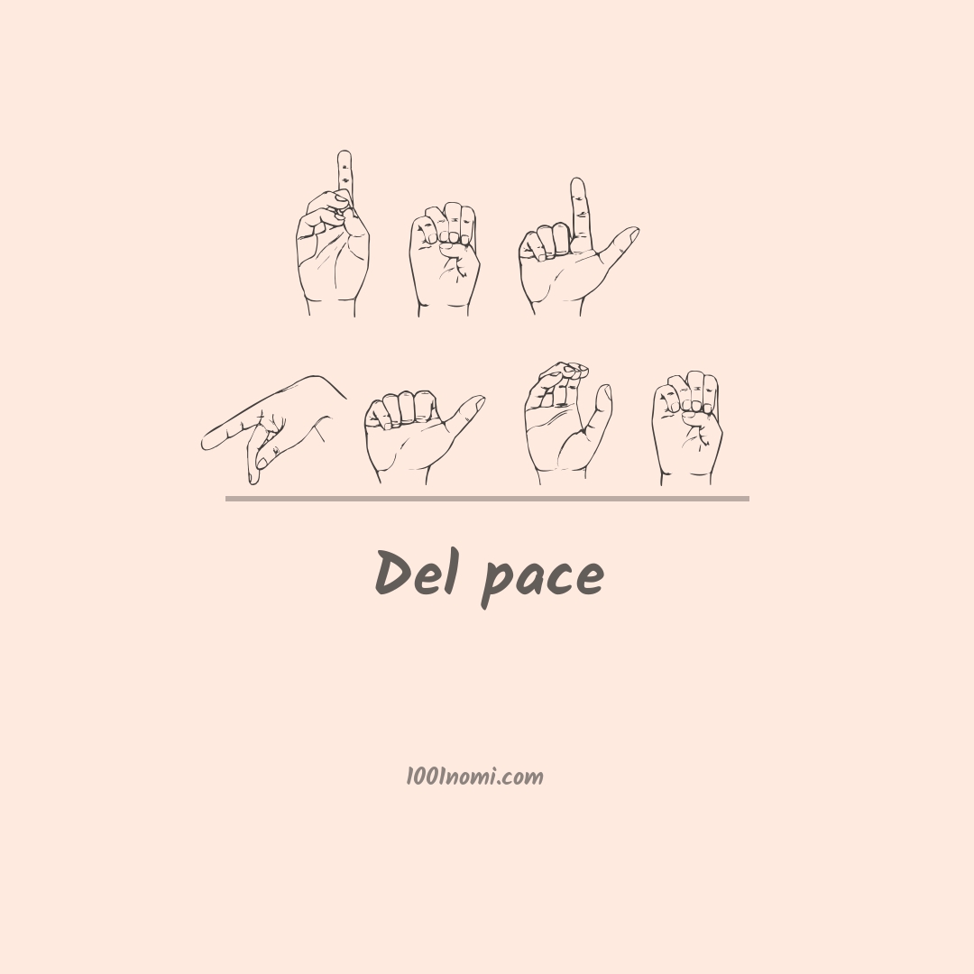 Del pace nella lingua dei segni