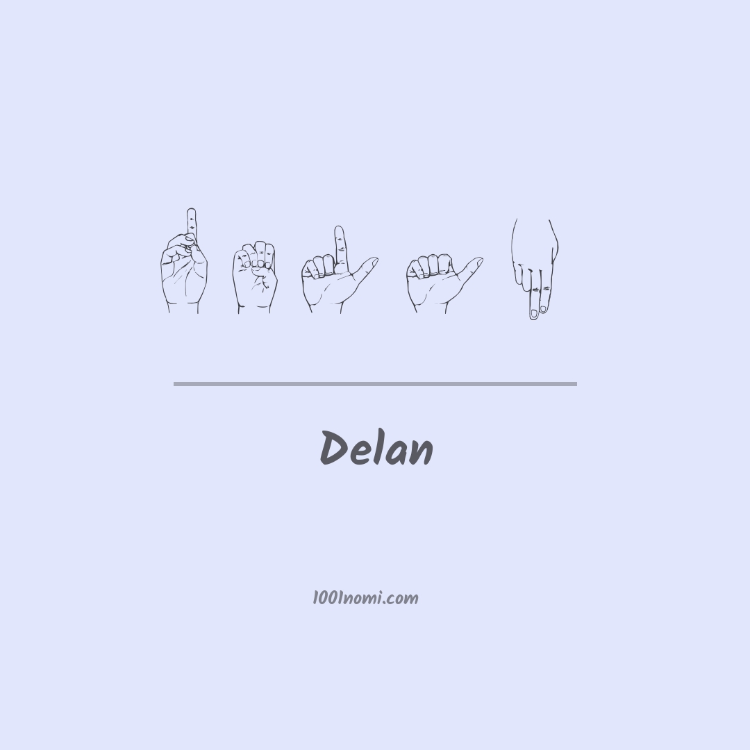Delan nella lingua dei segni