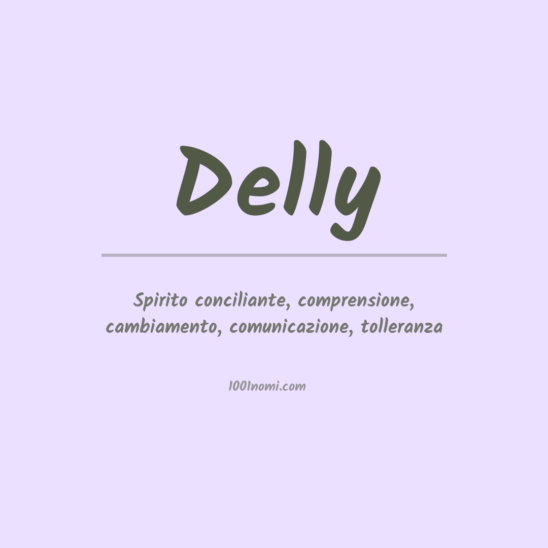 Significato del nome Delly