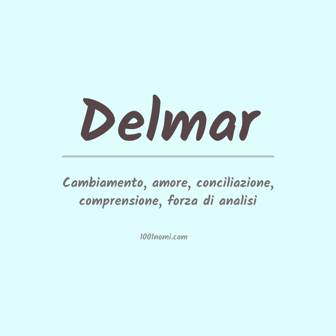 Significato del nome Delmar