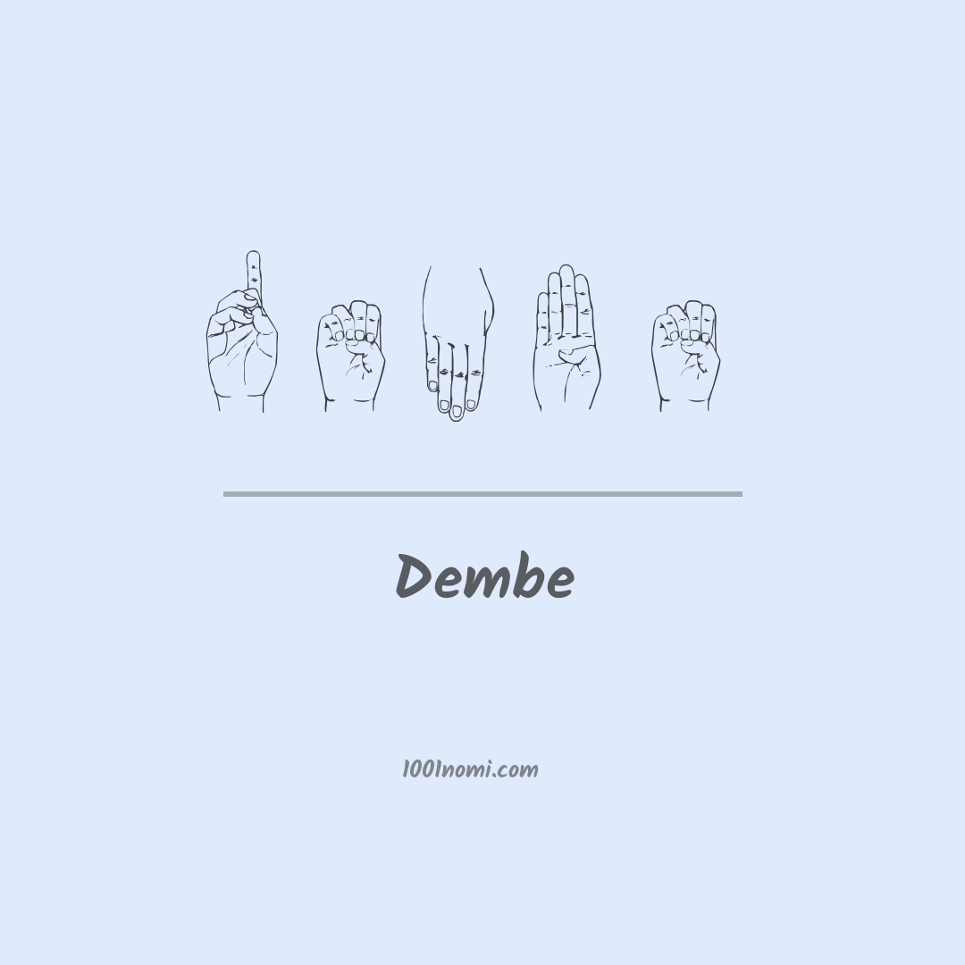 Dembe nella lingua dei segni