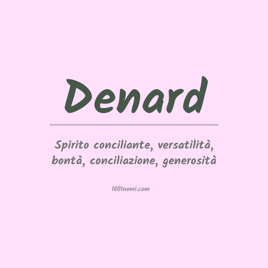 Significato del nome Denard