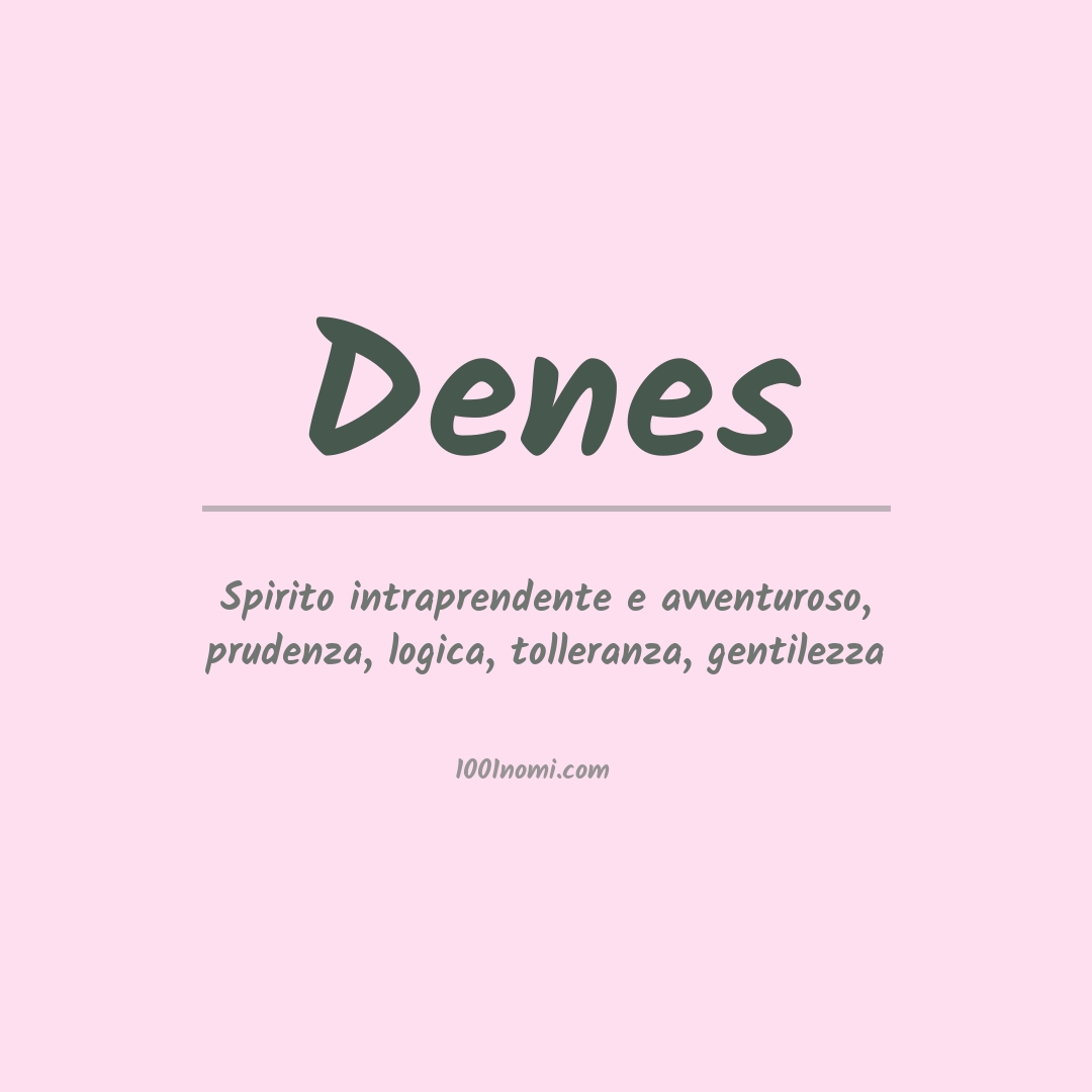 Significato del nome Denes
