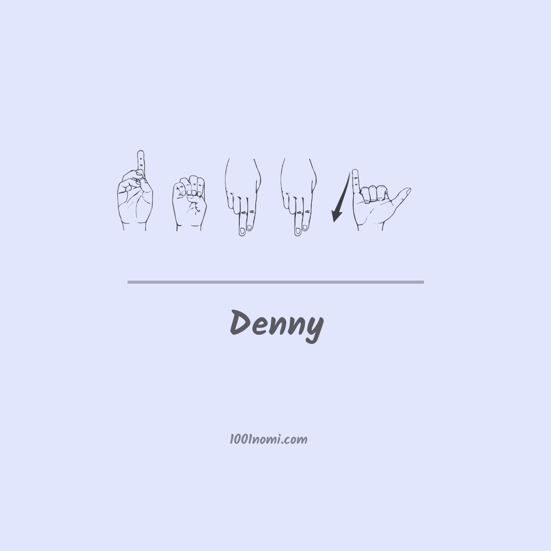 Denny nella lingua dei segni