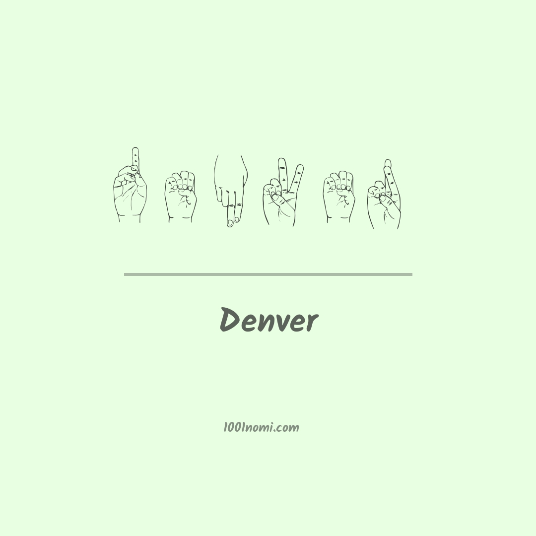 Denver nella lingua dei segni