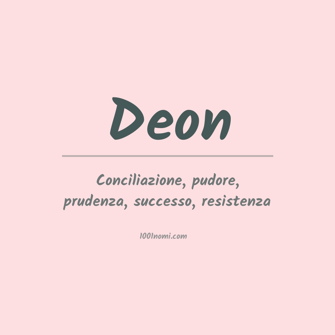 Significato del nome Deon