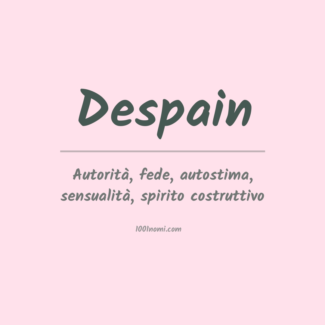 Significato del nome Despain Significato del nome Despain