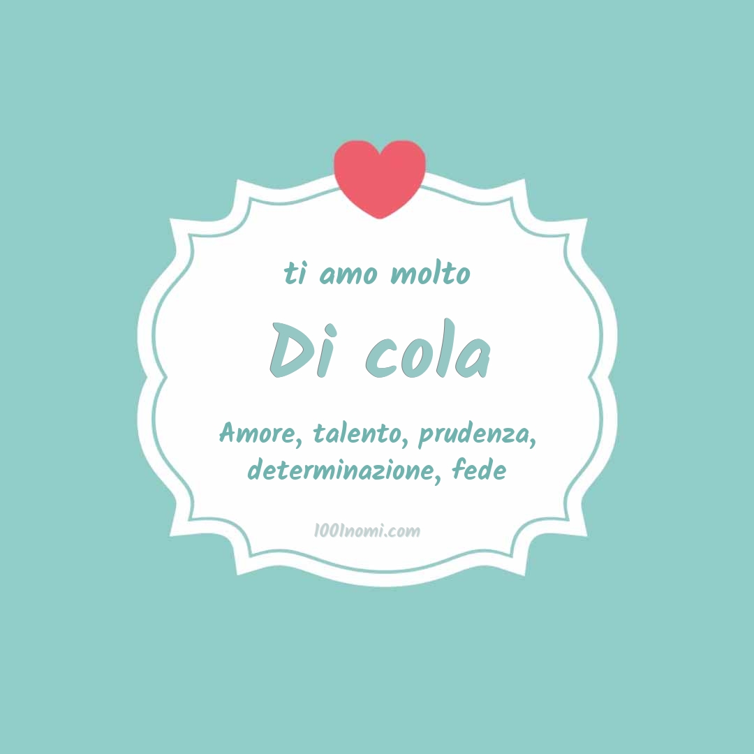 ti amo molto Di cola Ti amo molto Di cola