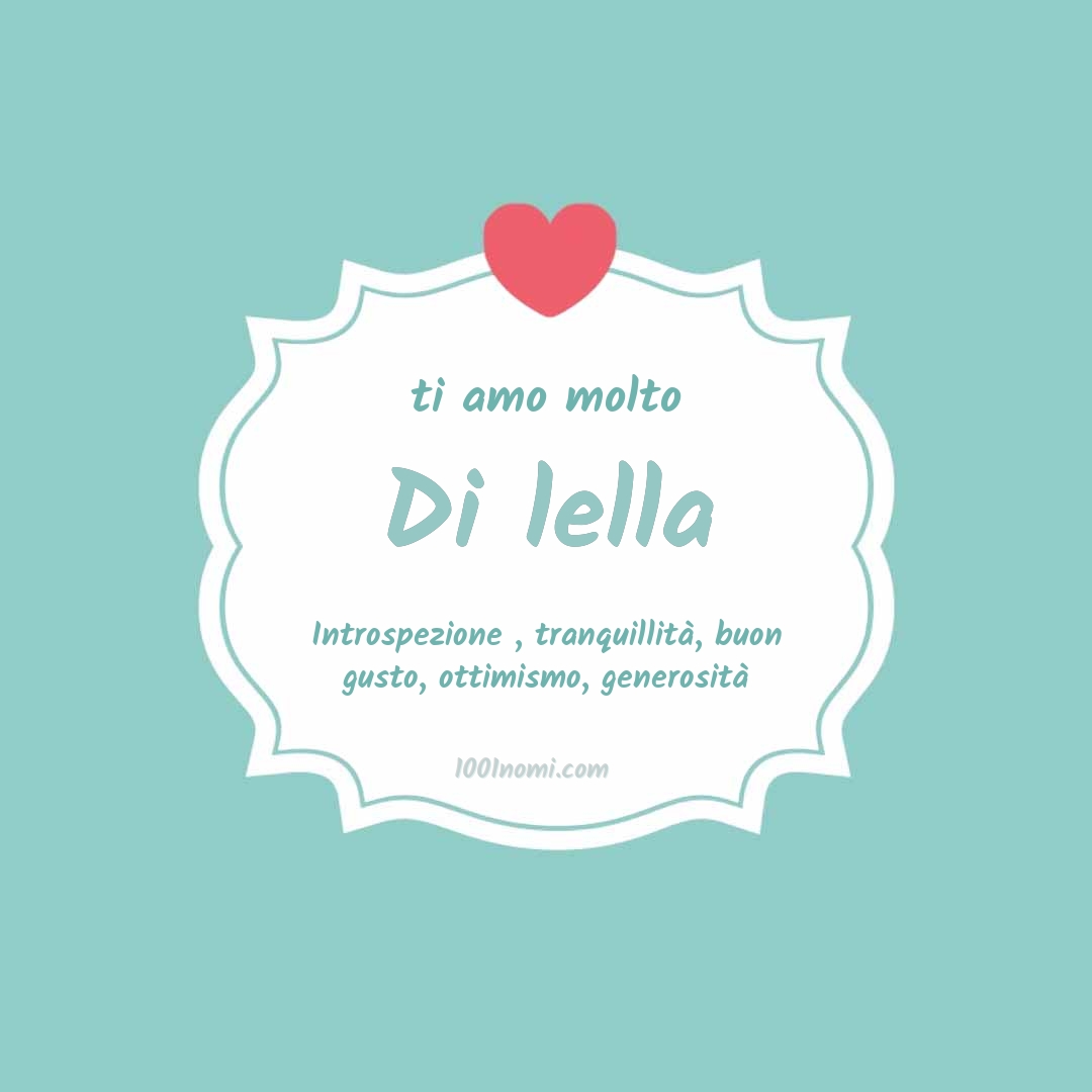 Ti amo molto Di lella