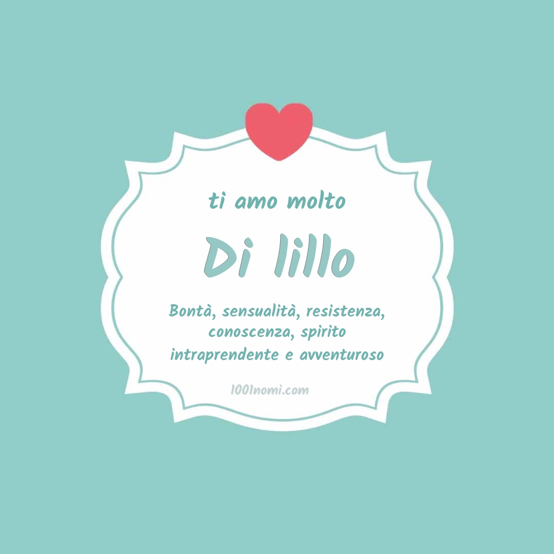 Ti amo molto Di lillo