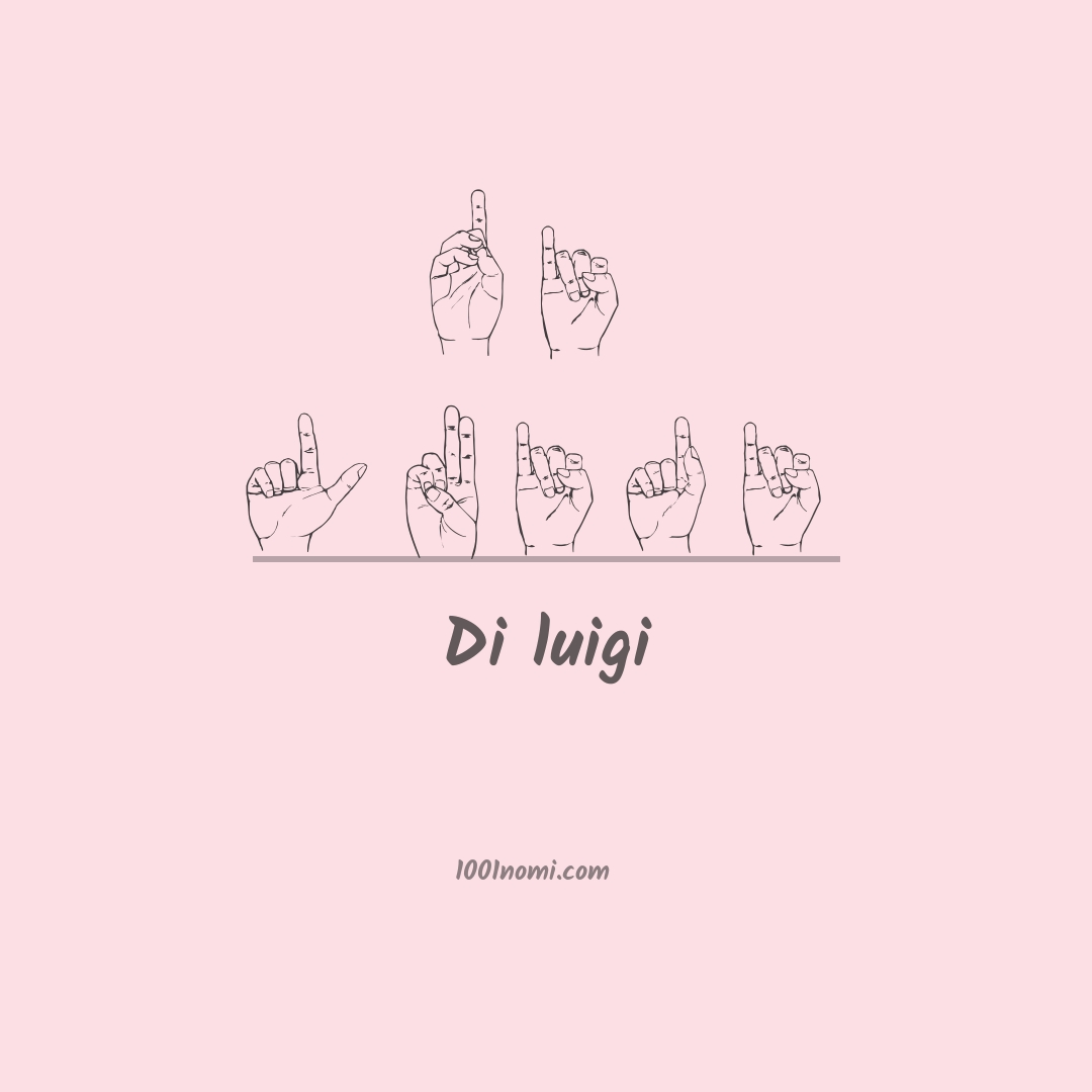 Di luigi nella lingua dei segni Di luigi nella lingua dei segni