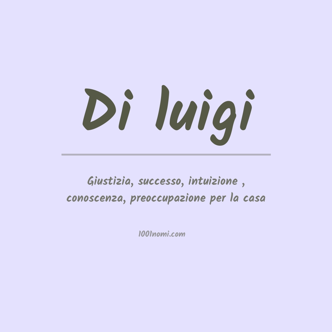 Significato del nome Di luigi Significato del nome Di luigi