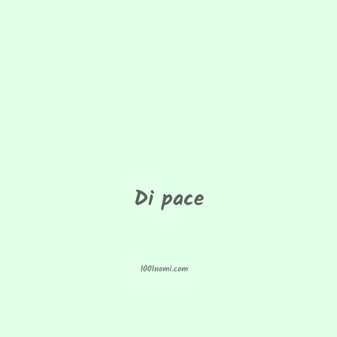 Di pace in cinese Di pace in cinese