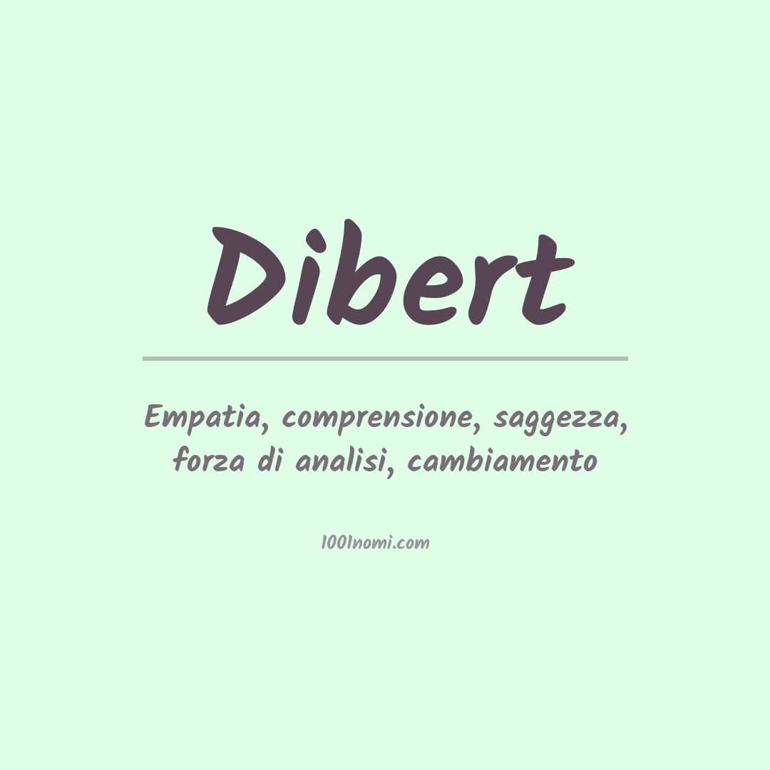 Significato del nome Dibert