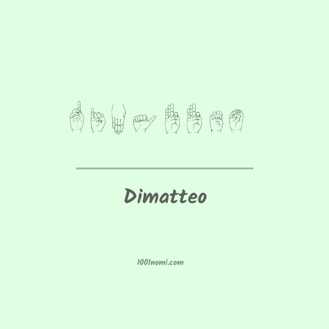 Dimatteo nella lingua dei segni