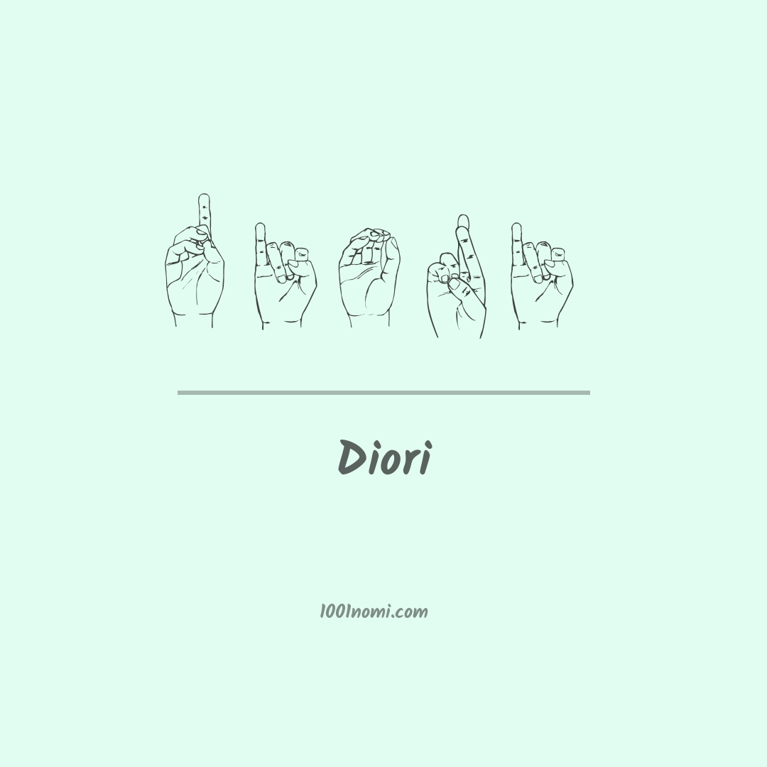 Diori nella lingua dei segni Diori nella lingua dei segni