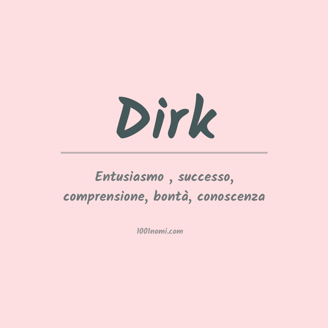 Significato del nome Dirk