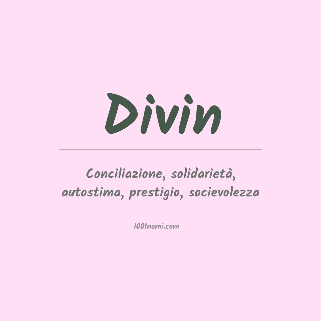 Significato del nome Divin