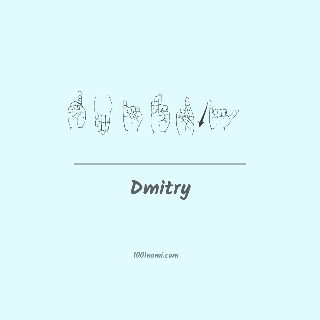 Dmitry nella lingua dei segni