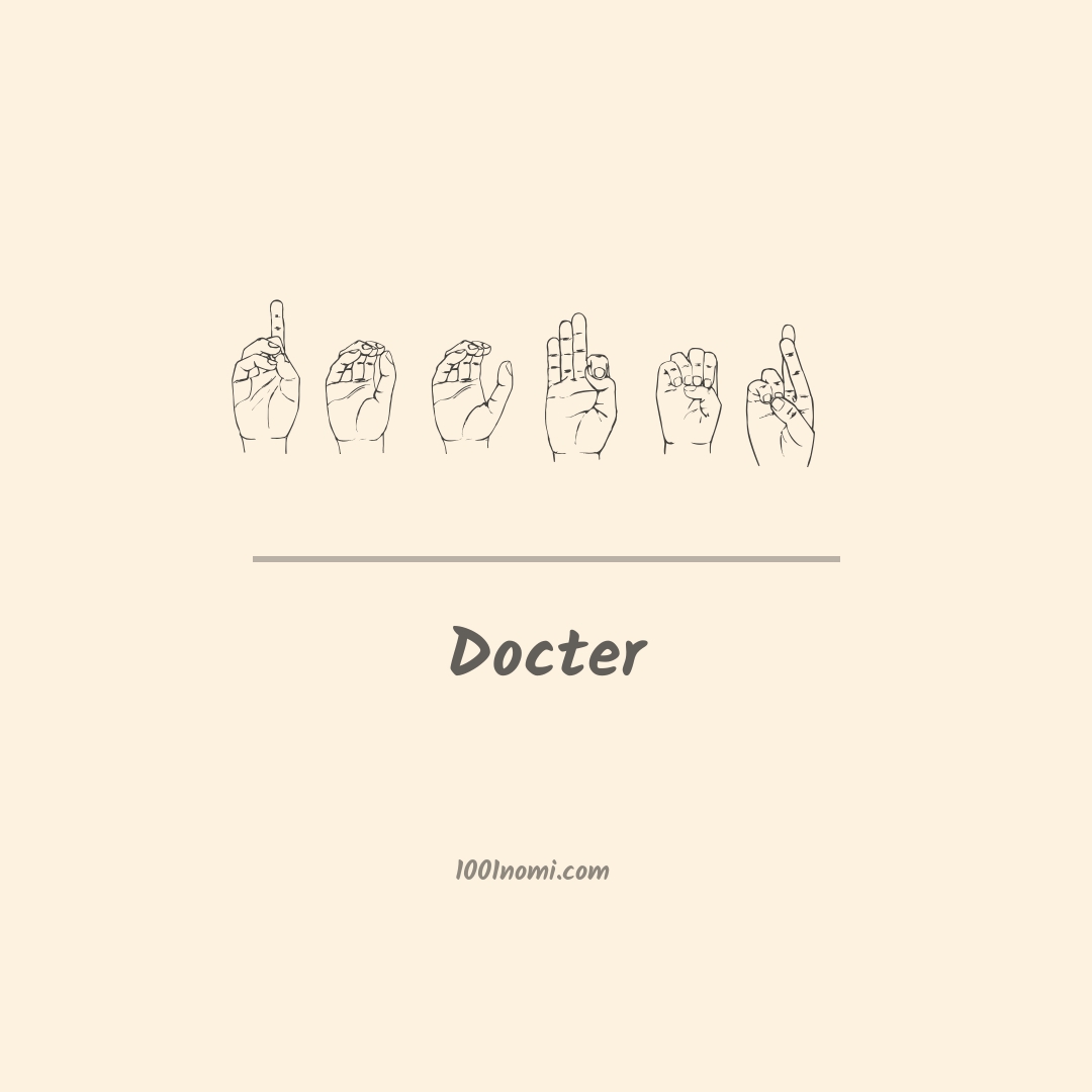 Docter nella lingua dei segni
