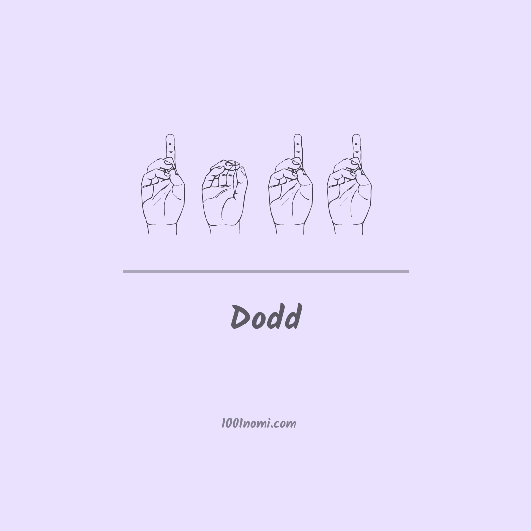 Dodd nella lingua dei segni