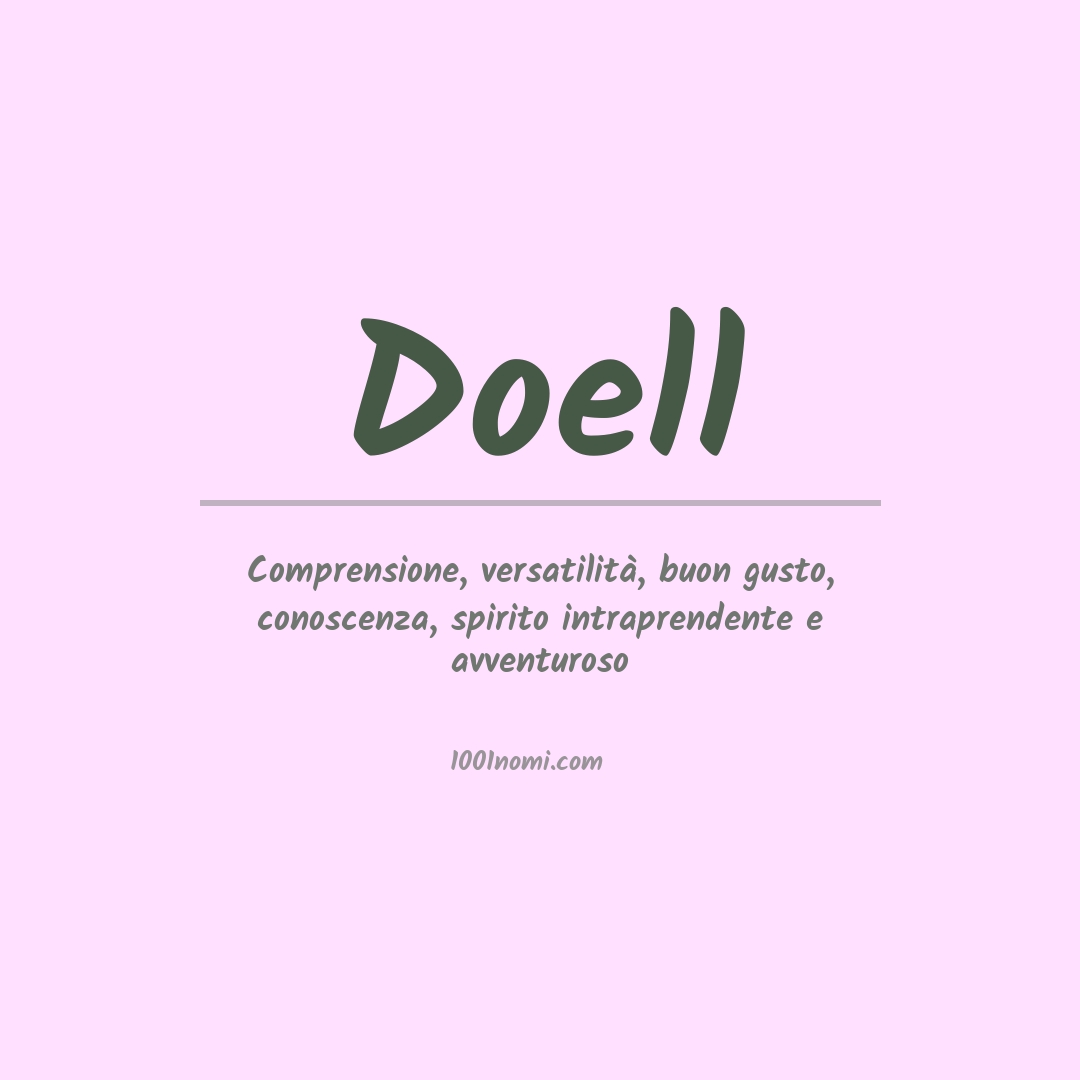 Significato del nome Doell