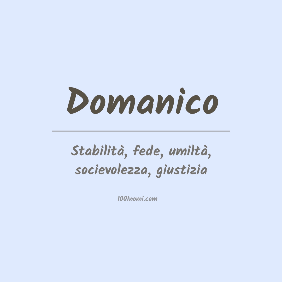 Significato del nome Domanico Significato del nome Domanico