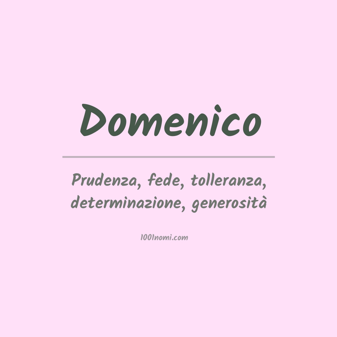 Significato del nome Domenico