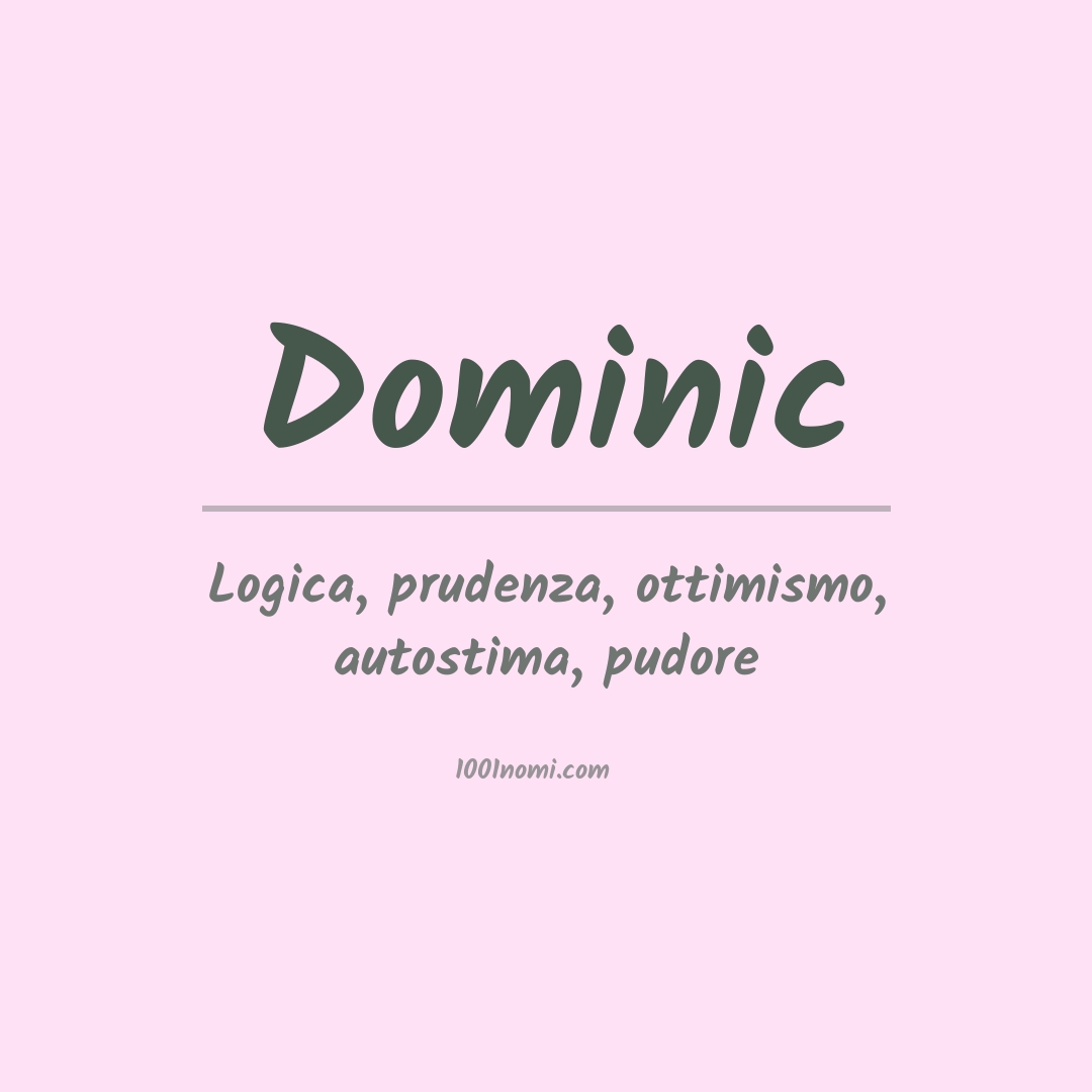 Significato del nome Dominic