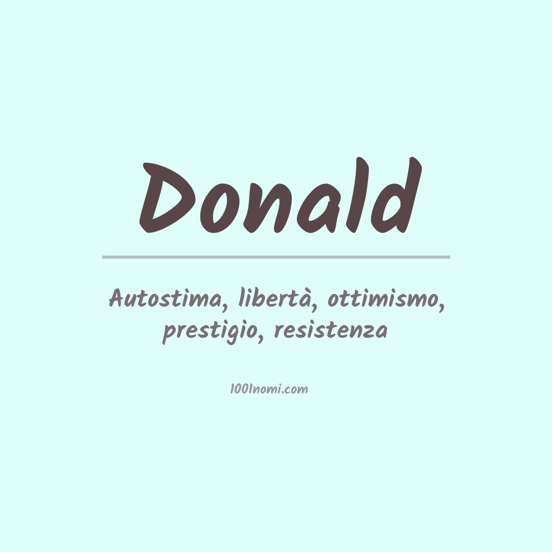 Significato del nome Donald
