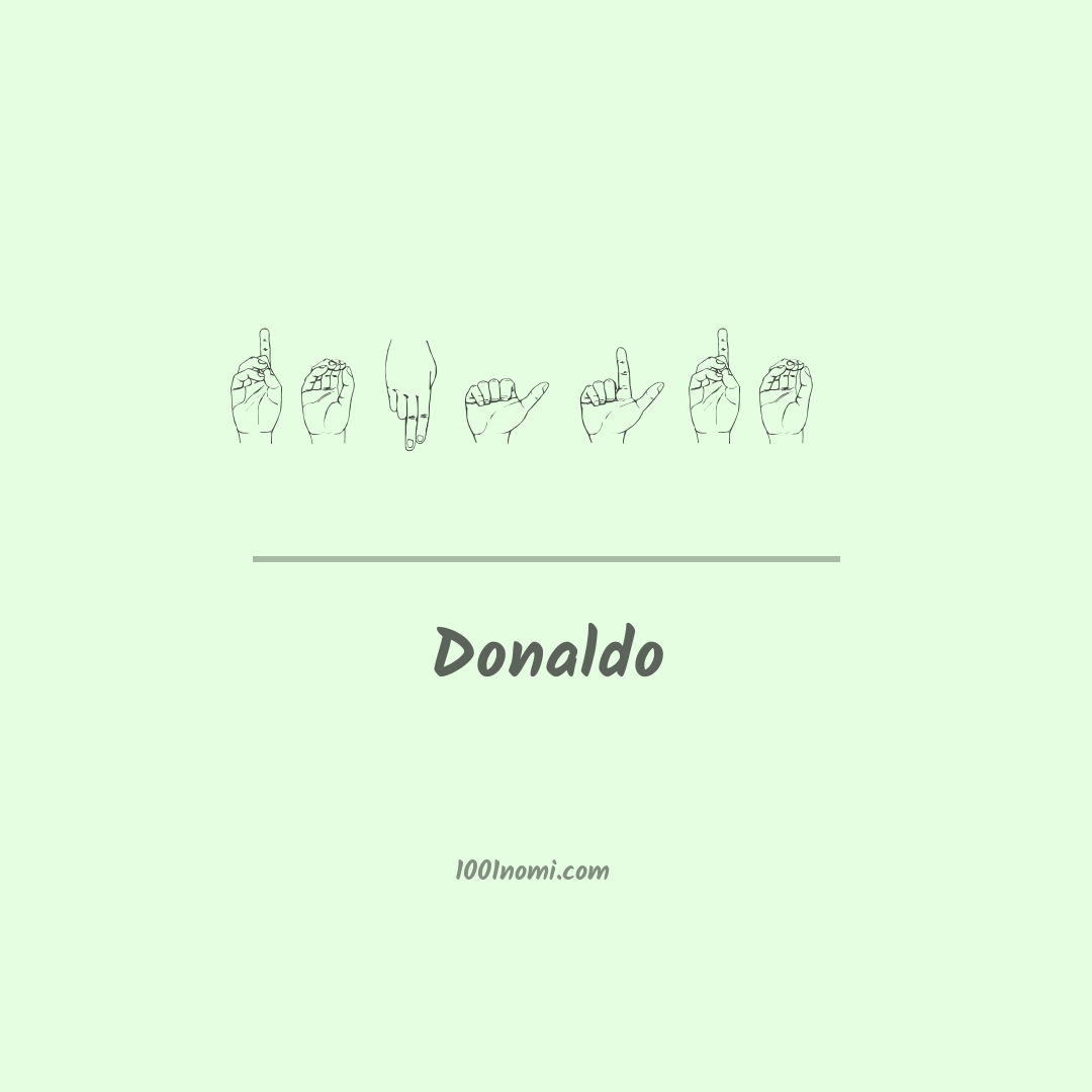Donaldo nella lingua dei segni