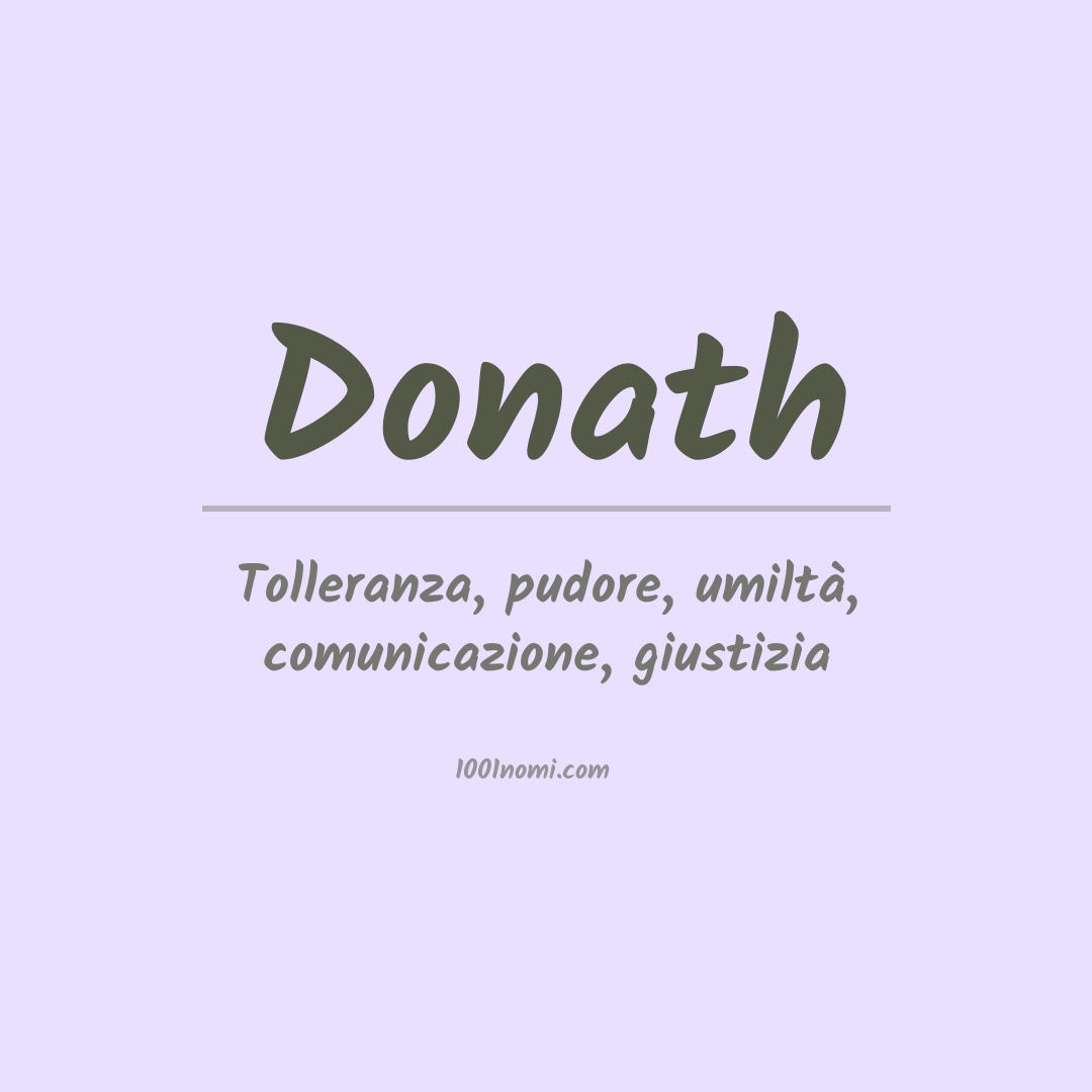 Significato del nome Donath