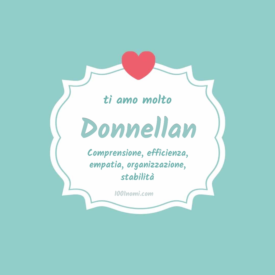 Ti amo molto Donnellan