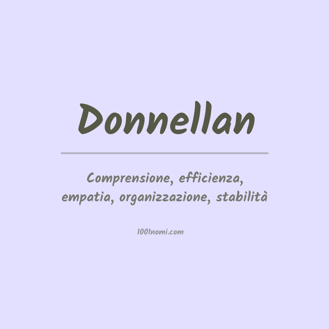 Significato del nome Donnellan