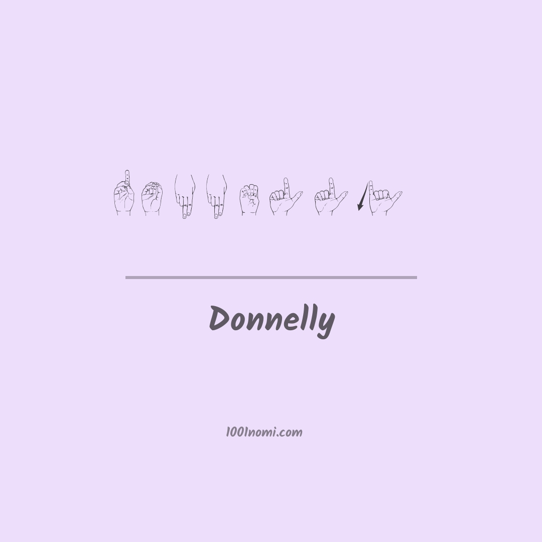 Donnelly nella lingua dei segni