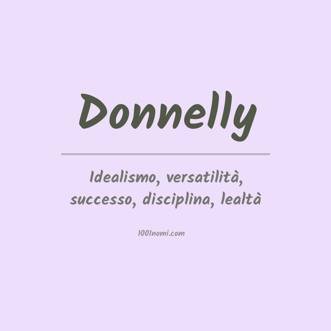 Significato del nome Donnelly