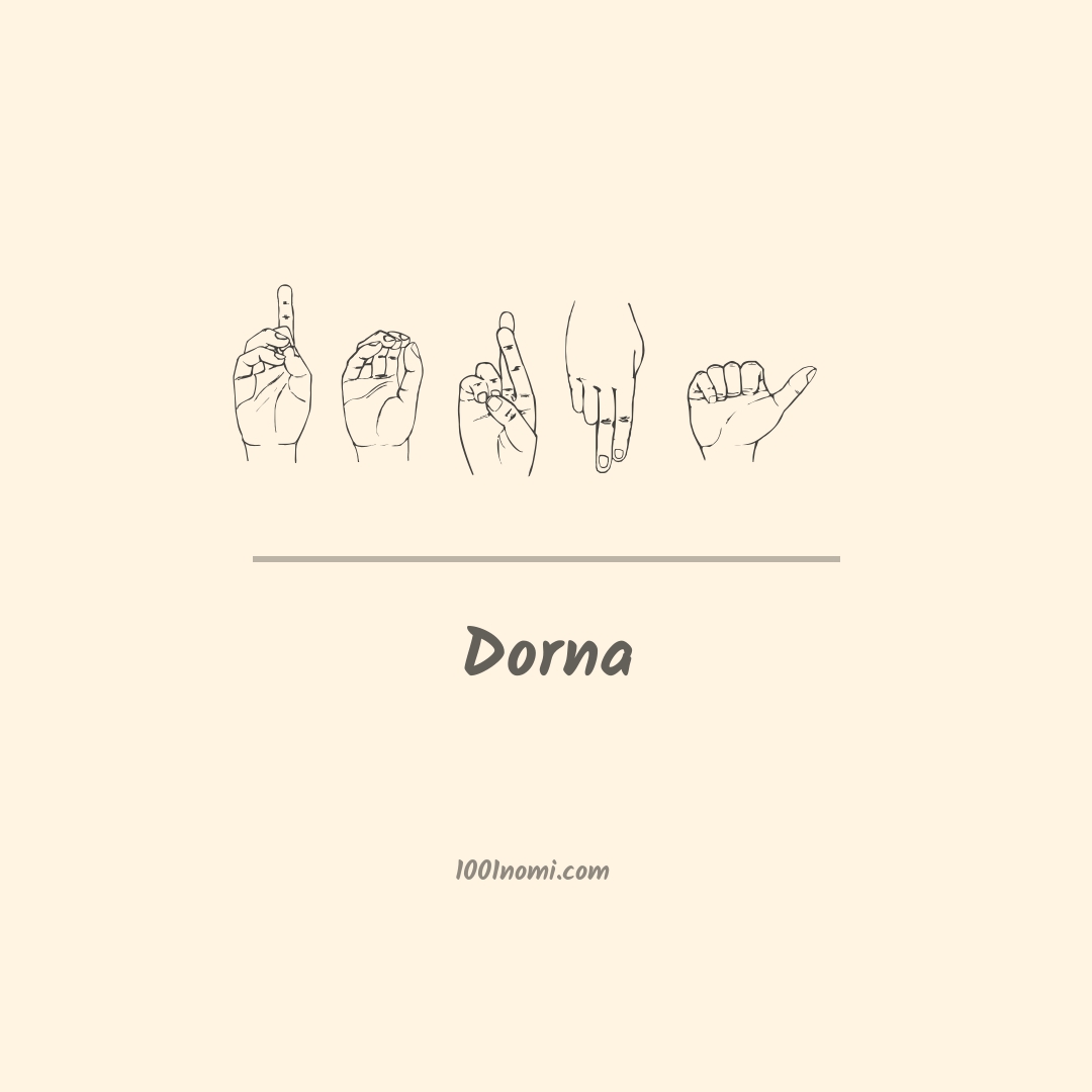 Dorna nella lingua dei segni