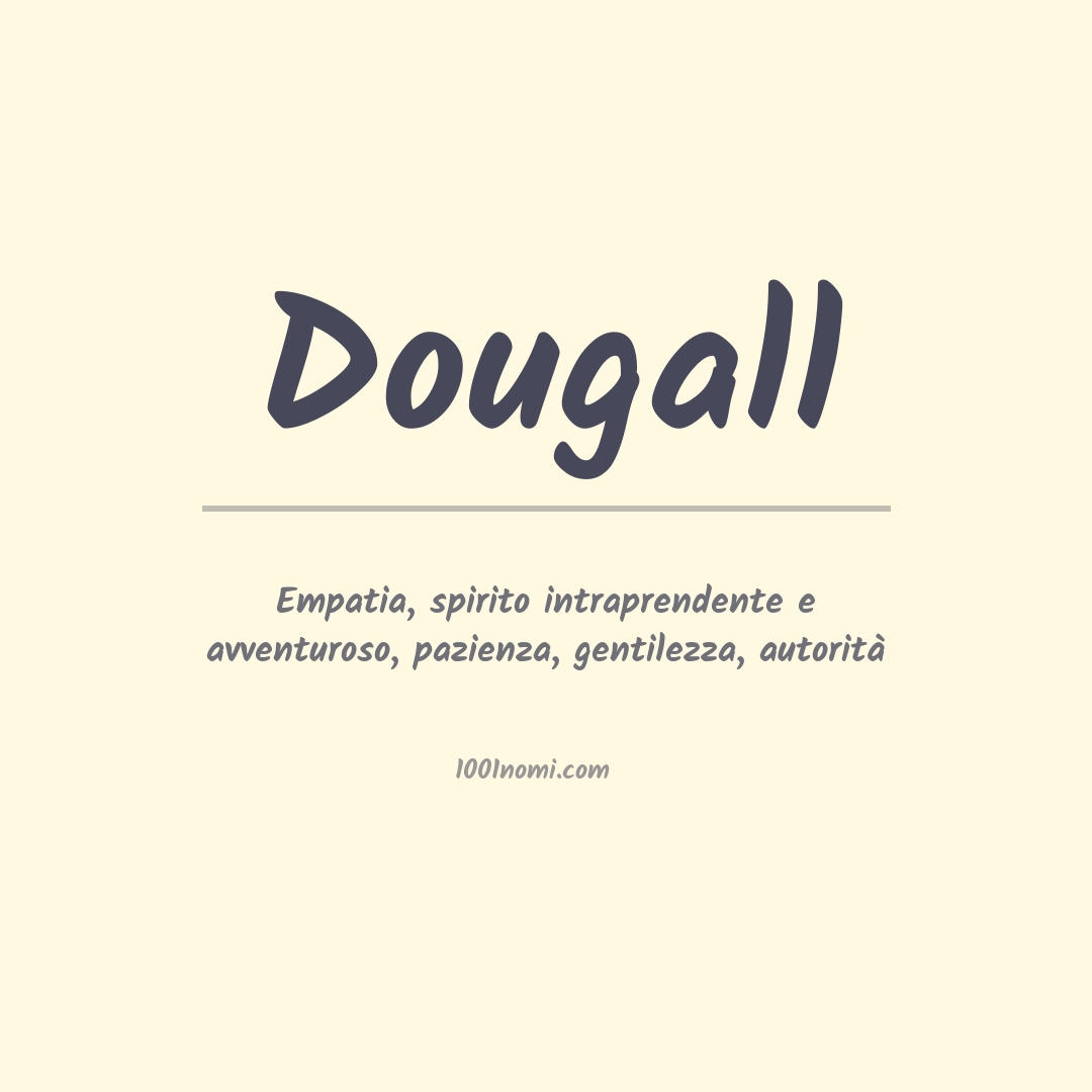 Significato del nome Dougall