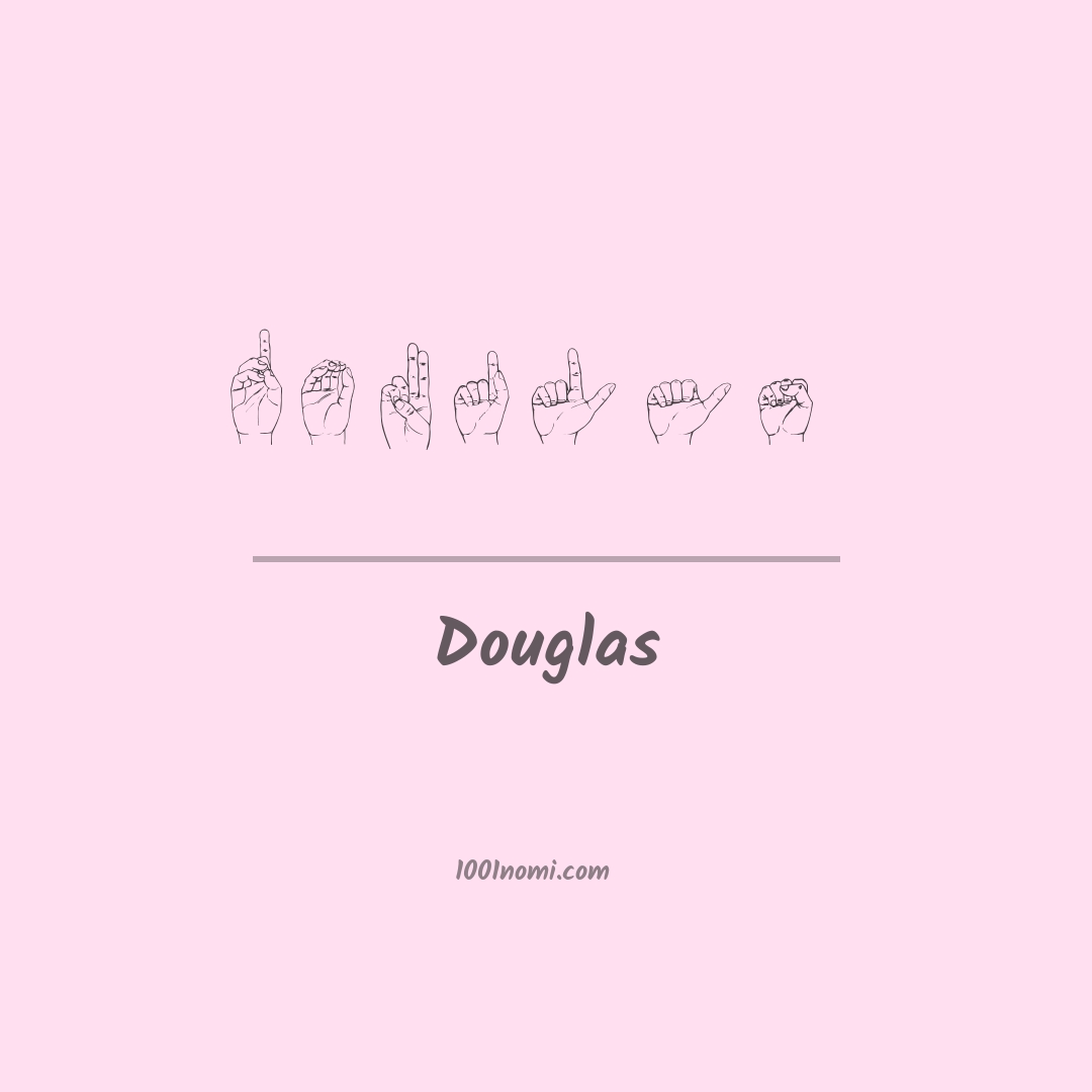 Douglas nella lingua dei segni
