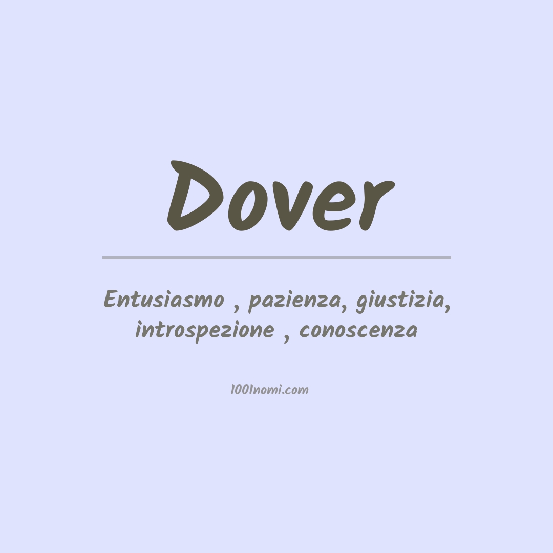 Significato del nome Dover