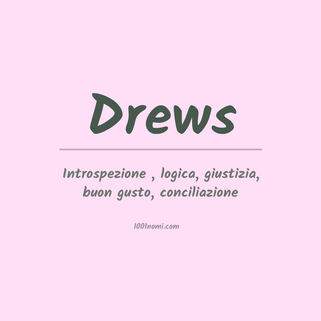 Significato del nome Drews